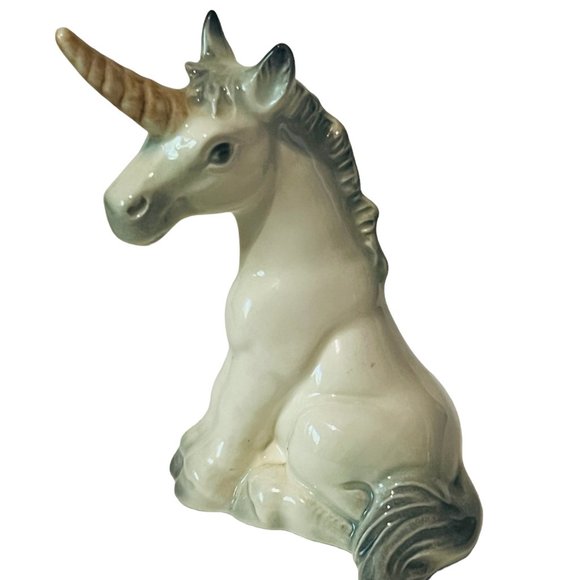 Unicorn Figurine vtg Goebel Hummel West Germany W Magical Horse pegasus white 4